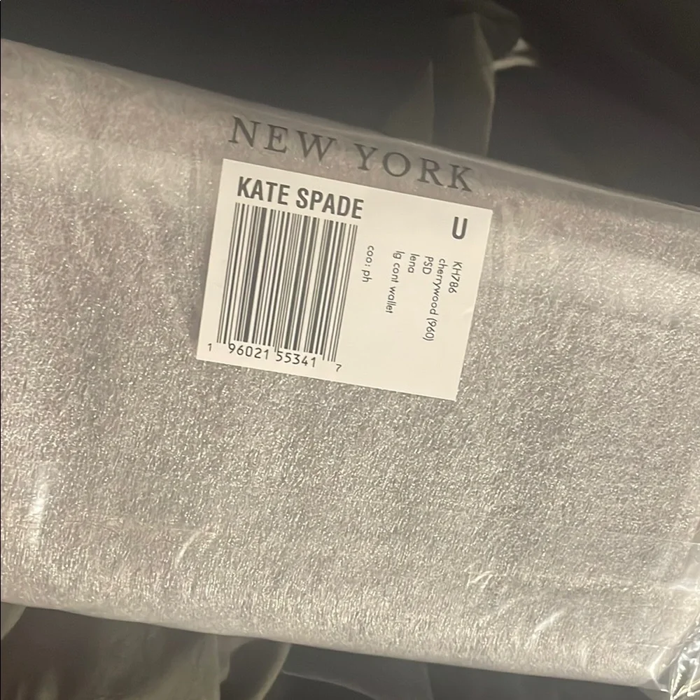 Kate Spade Lena Large Continental Wallet  in the color Cherrywood - Picture 4 of 5